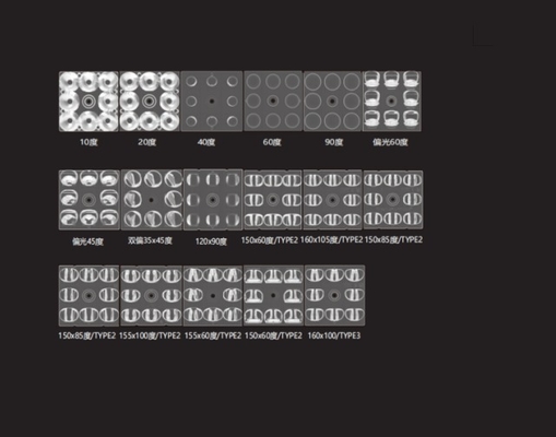 5050 LED Οπτικός φακός 50mm P35x45 βαθμός για φωτισμό σταδίου